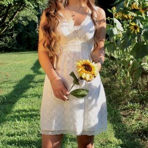 Champaign lace dress